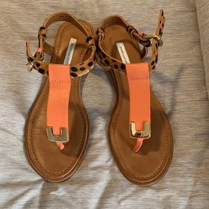 Diane von Furstenberg sandals leather